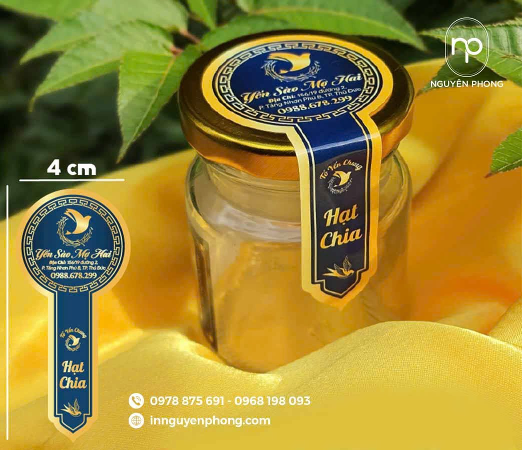 Mẫu tem niêm phong trên sản phẩm